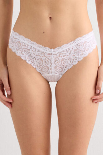 80S-Style Lace Brazilian