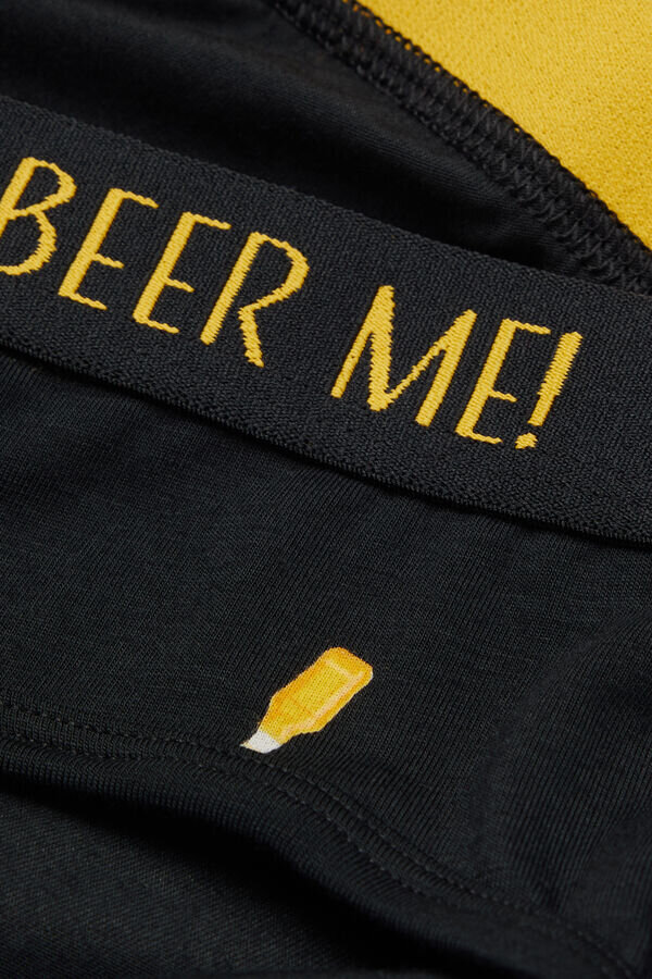 Beer Bottle Print Superior Cotton Briefs Beer Bottle Print Superior Cotton Briefs