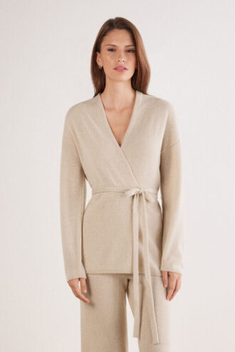 Belted Cardigan in 1 Cashmere