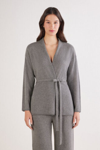 Belted Cardigan in 1 Cashmere