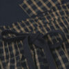 Blue and Cream Check Print Cloth and Cotton Short Pajamas