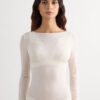 Boat Neck Modal Cashmere Ultralight Top