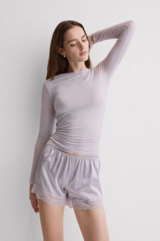 Boat Neck Modal Cashmere Ultralight Top