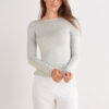 Boat Neck Modal Cashmere Ultralight Top