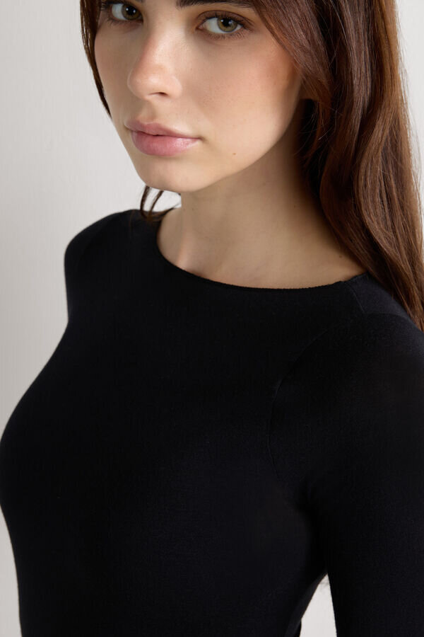 Boat Neck Modal Cashmere Ultralight Top Boat Neck Modal Cashmere Ultralight Top