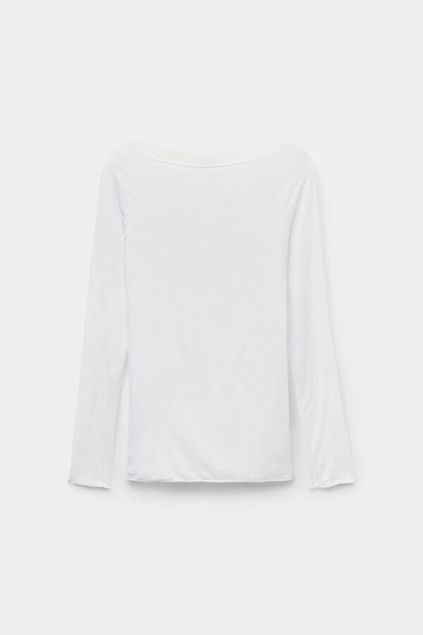 Boat Neck Modal Cashmere Ultralight Top Boat Neck Modal Cashmere Ultralight Top