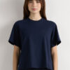 Boxy Fit Short Sleeve Top in Cotton