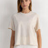 Boxy Fit Short Sleeve Top in Cotton