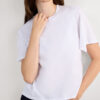 Boxy Fit Short Sleeve Top in Cotton