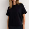 Boxy Fit Short Sleeve Top in Cotton