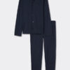 Button Front Full Length Pajamas in Superior Cotton