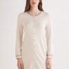 Button-Front Lace Detail Nightdress Button-Front Lace Detail Nightdress