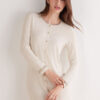 Button-Front Lace Detail Nightdress Button-Front Lace Detail Nightdress