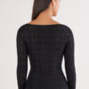Cable Knit Bateau Neck Top in Ultralight with Cashmere Cable Knit Bateau Neck Top in Ultralight with Cashmere