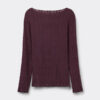 Cable Knit Bateau Neck Top in Ultralight with Cashmere Cable Knit Bateau Neck Top in Ultralight with Cashmere
