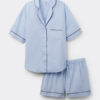 Chambray Ni Cotton and Modal Short Pajamas Chambray Ni Cotton and Modal Short Pajamas