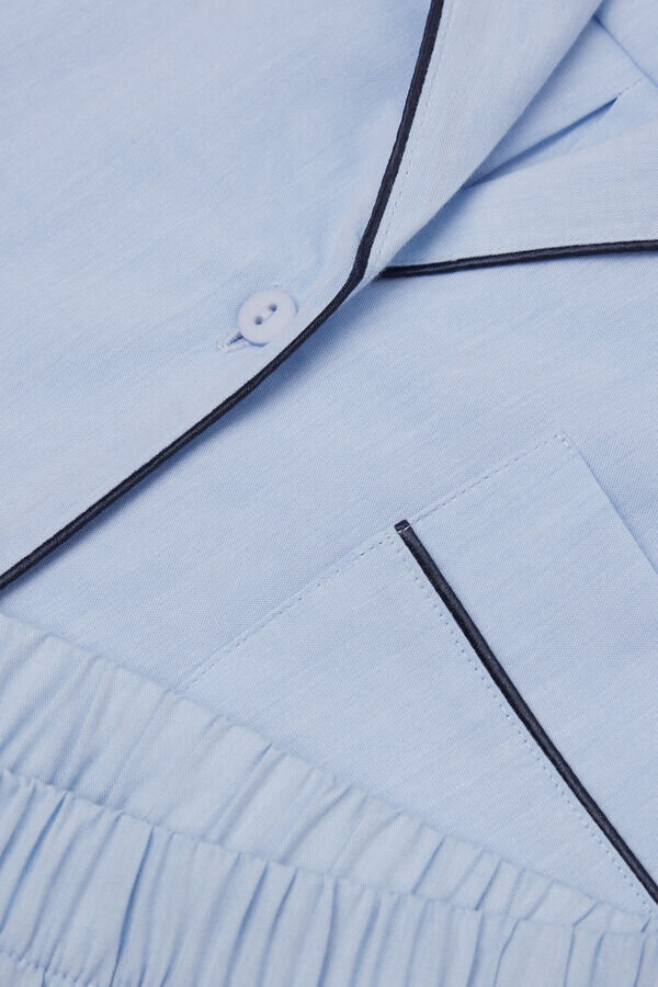 Chambray Ni Cotton and Modal Short Pajamas Chambray Ni Cotton and Modal Short Pajamas