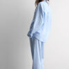 Chambray Ni Full Length Pajamas in Cotton and Modal