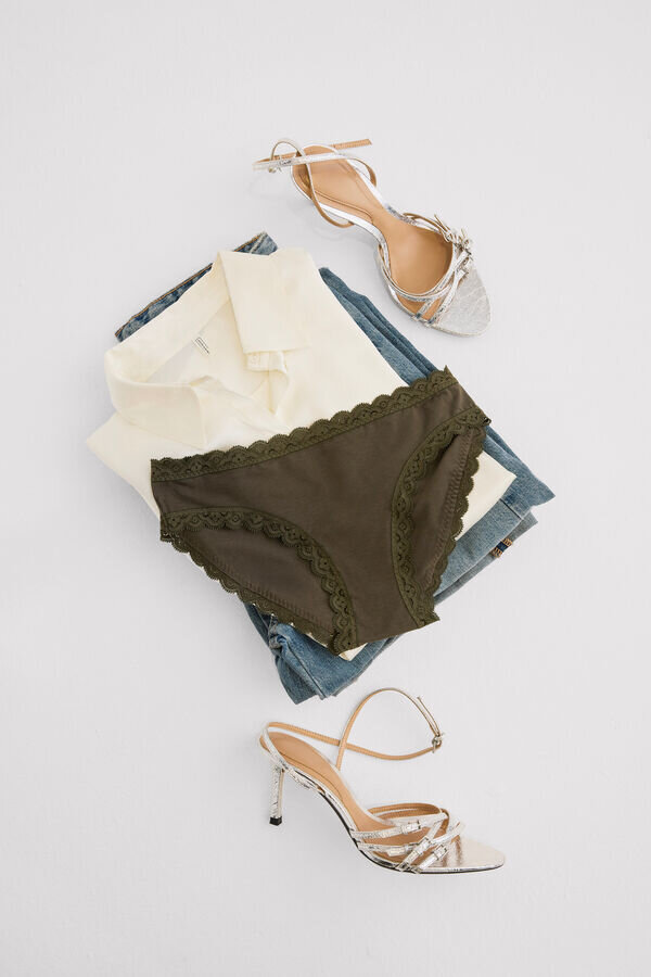 Cotton and Lace Panties Cotton and Lace Panties