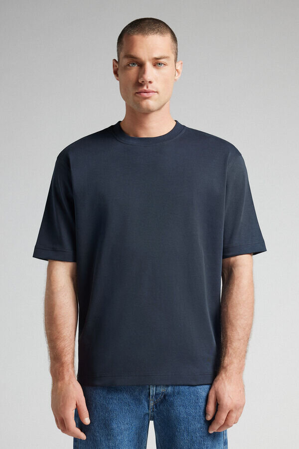 Cotton Interlock Oversized T-Shirt Cotton Interlock Oversized T-Shirt