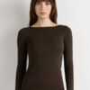 Crewneck Top in Modal Light with Cashmere Lame Crewneck Top in Modal Light with Cashmere Lame