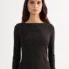 Crewneck Top in Modal Light with Cashmere Lame Crewneck Top in Modal Light with Cashmere Lame