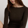 Crewneck Top in Modal Light with Cashmere Lame Crewneck Top in Modal Light with Cashmere Lame