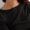 Crewneck Top in Modal Light with Cashmere Lame Crewneck Top in Modal Light with Cashmere Lame