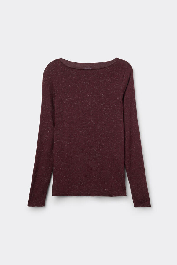 Crewneck Top in Modal Light with Cashmere Lame Crewneck Top in Modal Light with Cashmere Lame