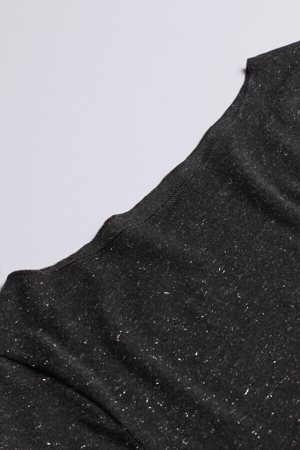 Crewneck Top in Modal Light with Cashmere Lame Crewneck Top in Modal Light with Cashmere Lame