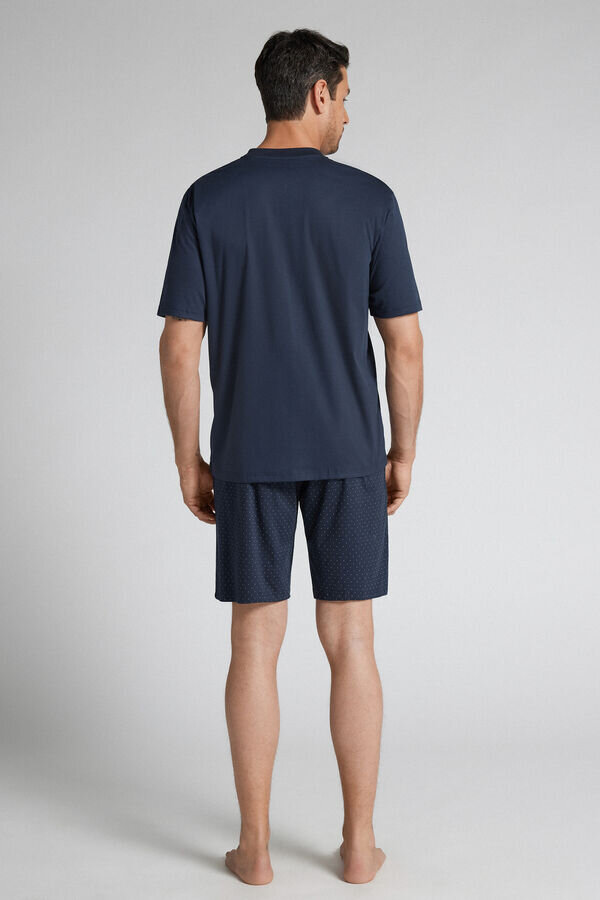 Dot Print Premium Mercerized Cotton Short Pajamas Dot Print Premium Mercerized Cotton Short Pajamas