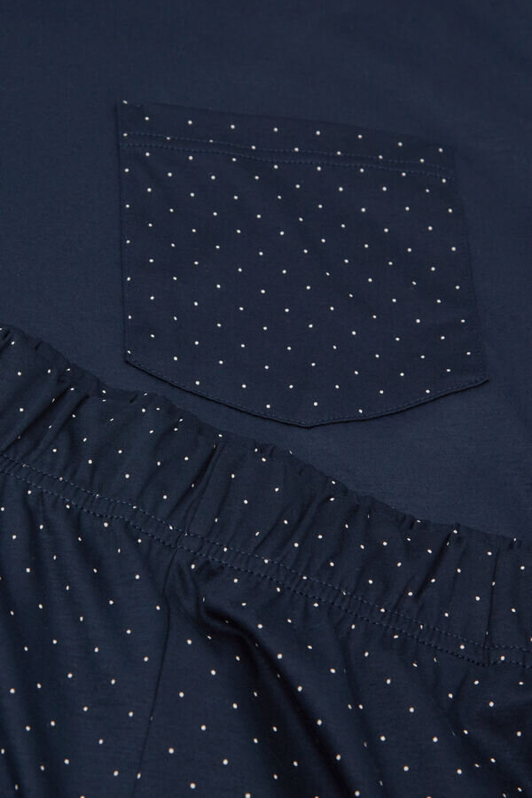 Dot Print Premium Mercerized Cotton Short Pajamas Dot Print Premium Mercerized Cotton Short Pajamas