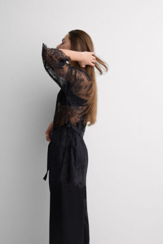 Elegance Embodied Lace Robe