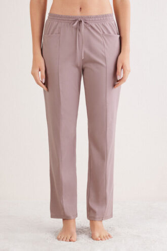 Elevated Cotton Full Length Cotton Pants
