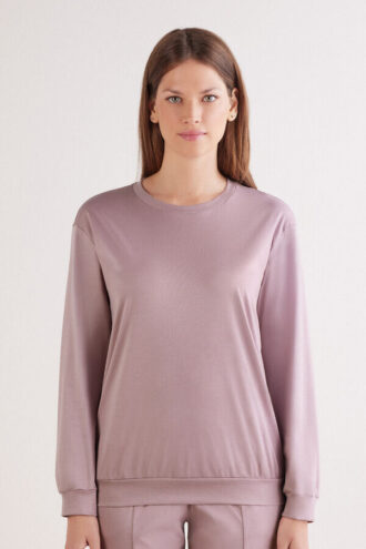 Elevated Cotton Long Sleeve Top in Cotton