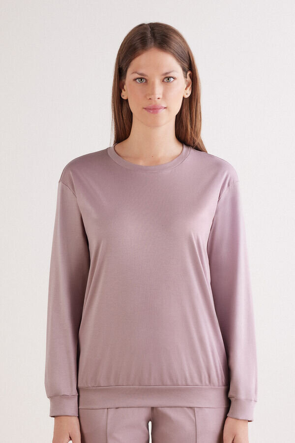 Elevated Cotton Long Sleeve Top in Cotton Elevated Cotton Long Sleeve Top in Cotton
