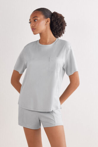 Elevated Cotton Short Sleeve Top