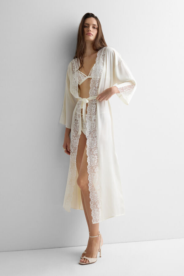 Ethereal Embrace Long Silk Robe Ethereal Embrace Long Silk Robe