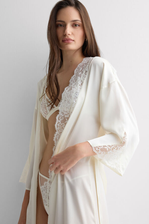 Ethereal Embrace Long Silk Robe Ethereal Embrace Long Silk Robe