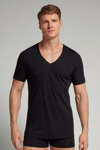Extrafine Superior Cotton V-Neck T-Shirt