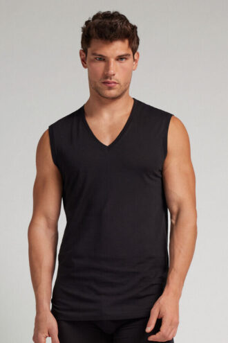 Extrafine Superior Cotton V-Neck Tank Top