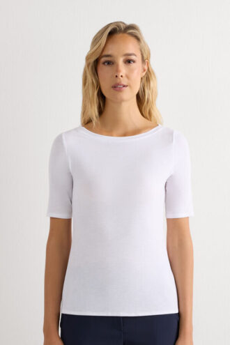 Fresh Bamboo Bateau Neck Top