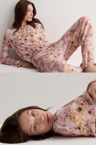 Fresh Bamboo Full Length Pajamas with Blossom Print