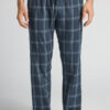 Full Length Pants in Denim Check Print Cloth