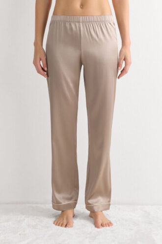 Full Length Silk Pants