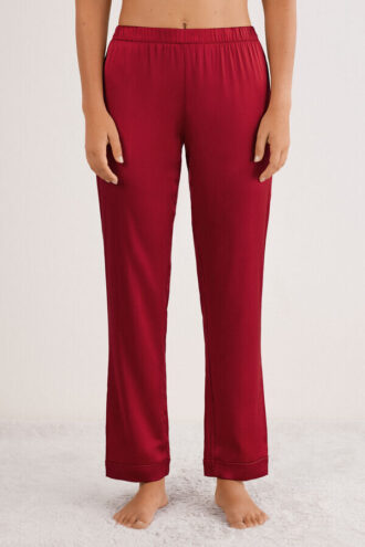 Full Length Silk Pants
