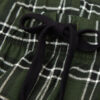 Green Check Print Full Length Cotton Pants
