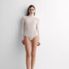 High Collar Bodysuit in Modal Ultralight with Cashmere High Collar Bodysuit in Modal Ultralight with Cashmere