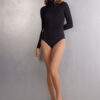 High Collar Bodysuit in Modal Ultralight with Cashmere High Collar Bodysuit in Modal Ultralight with Cashmere