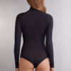 High Collar Bodysuit in Modal Ultralight with Cashmere High Collar Bodysuit in Modal Ultralight with Cashmere